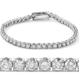 Platinum 11ct Diamond Tennis Bracelet 7" (H-I, I2-I3)