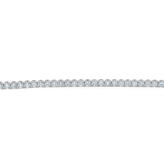 7 Ct TW Lab Grown Certified Diamond Tennis Bracelet 14K White Gold 7" (I-J, SI)