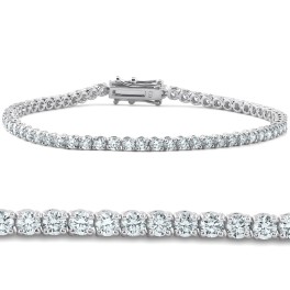 4ct Diamond Tennis Bracelet 14K White Gold 7" (G-H, I2-I3)  12 reviews