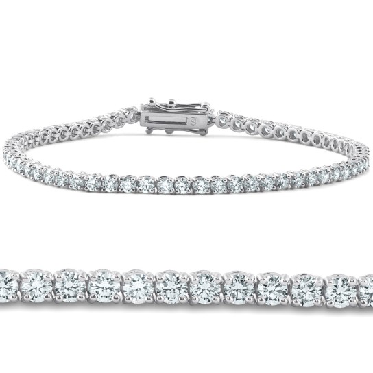 4ct Diamond Tennis Bracelet 14K White Gold 7" (G-H, I2-I3)  12 reviews