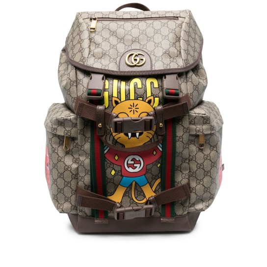 x Pablo Delcielo cat-print backpack