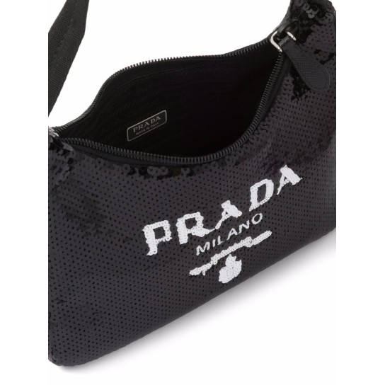 Re-Edition 2000 sequined Re-Nylon bag