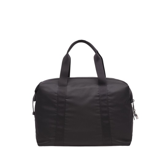 Re-Nylon triangle logo holdall bag