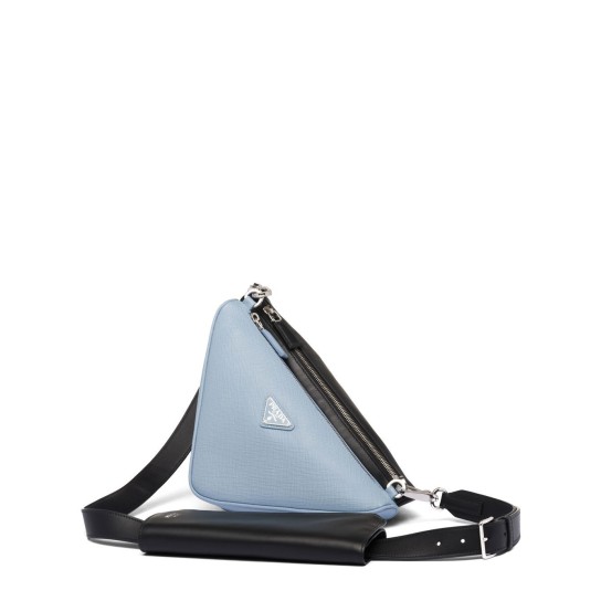 Triangle double messenger bag