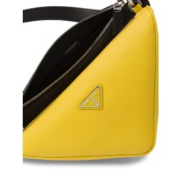 Triangle double messenger bag