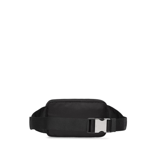 logo-plaque belt bag