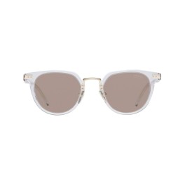 clear round-frame sunglasses