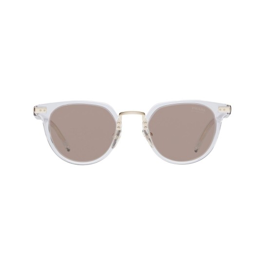 clear round-frame sunglasses