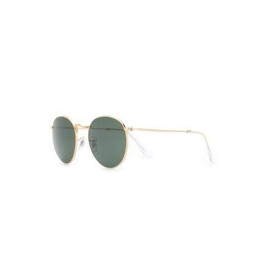 two-tone round-frame sunglasses