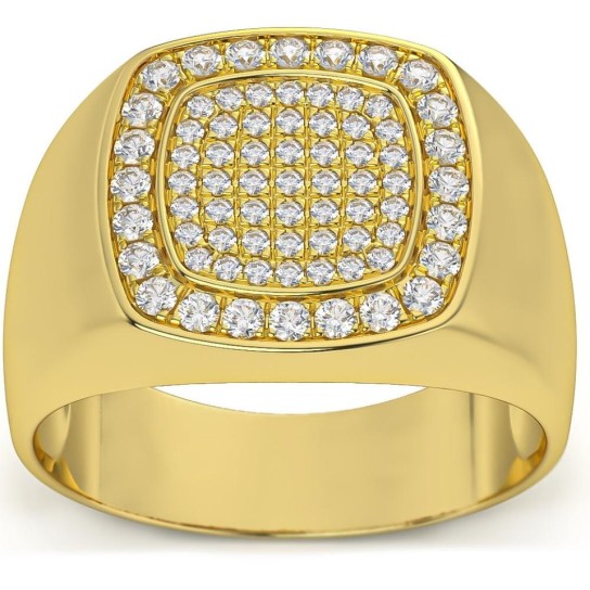 1/2Ct Diamond Men's Wedding Ring Anniversary Band in White, Yellow, or Rose Gold (G-H, I1)