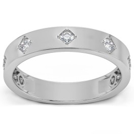 1/4Ct Diamond Wedding Ring Anniversary Band in White, Yellow, or Rose Gold (G-H, I1)