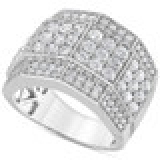 3 Ct Diamond Men's Multi-Cluster Wide Ring in White or Yellow Gold (I-J, I2-I3)