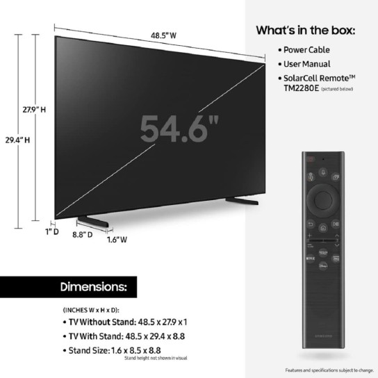 55" Class Q60B QLED 4K Smart TV (2022)