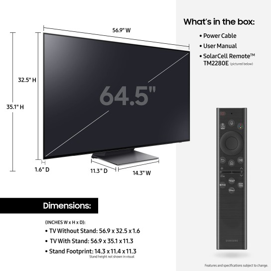 55" Class S95B OLED 4K Smart TV (2022)