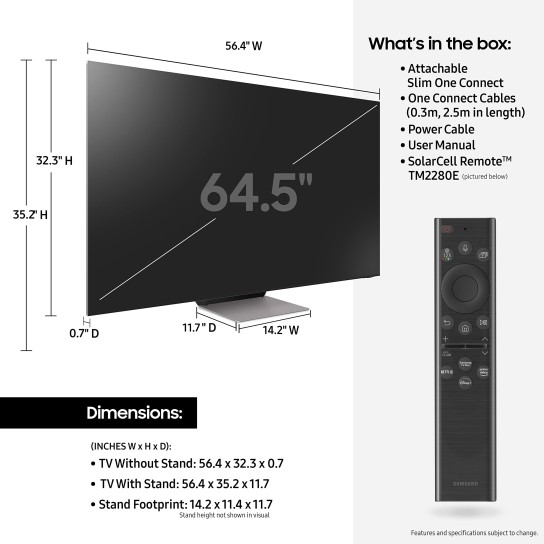 85" Class QN900B Samsung Neo QLED 8K Smart TV (2022)