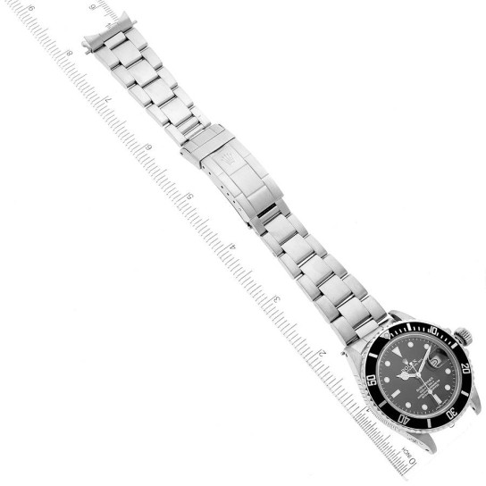 Rolex Submariner Date Steel Mens Vintage Watch 16800 Box Papers