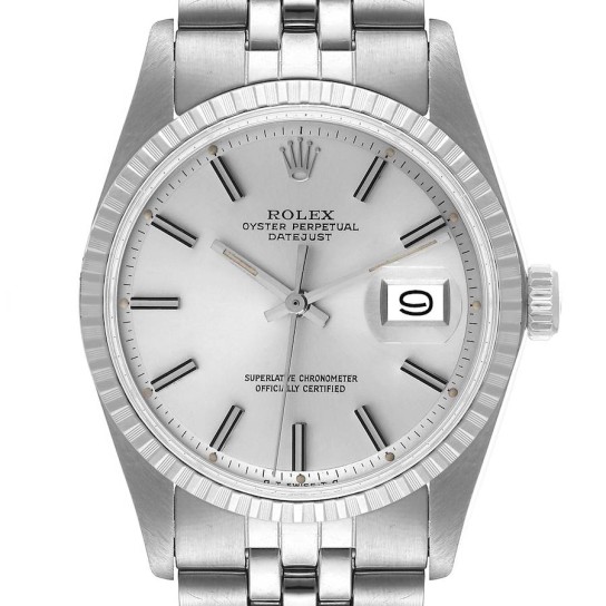 Rolex Datejust Silver Sigma Dial Oyster Bracelet Vintage Mens Watch 1603