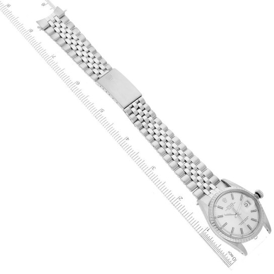 Rolex Datejust Silver Sigma Dial Oyster Bracelet Vintage Mens Watch 1603