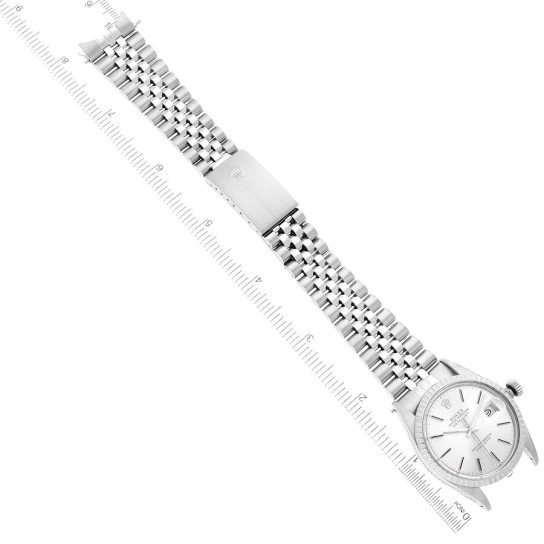 Rolex Datejust Silver Dial Vintage Steel Mens Watch 16030
