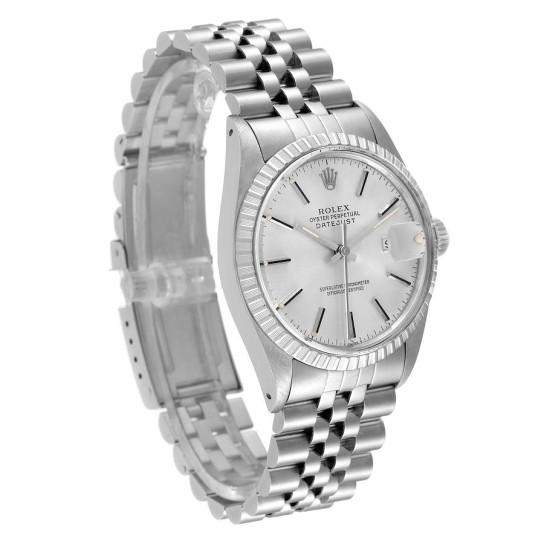 Rolex Datejust Silver Dial Vintage Steel Mens Watch 16030