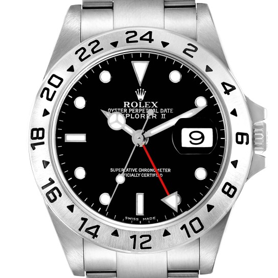 Rolex Explorer II Black Dial Automatic Steel Mens Watch 16570