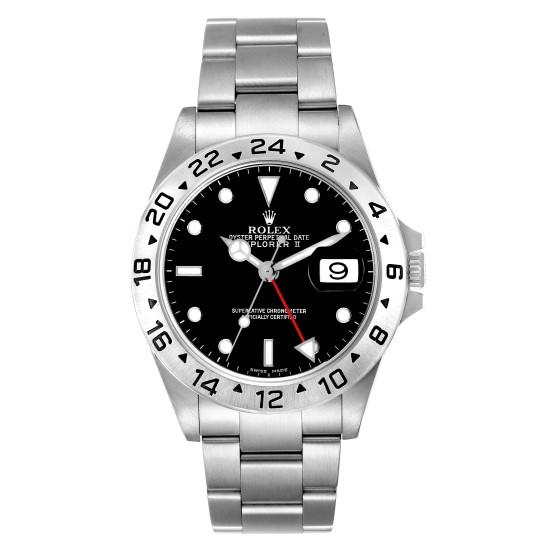 Rolex Explorer II Black Dial Automatic Steel Mens Watch 16570