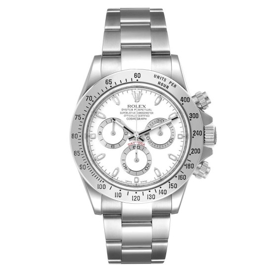 Rolex Daytona Steel White Dial Chronograph Mens Watch 116520