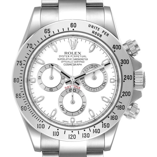 Rolex Daytona Steel White Dial Chronograph Mens Watch 116520