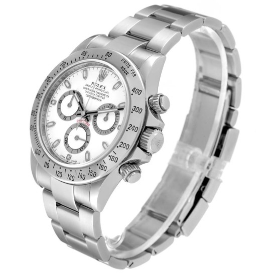 Rolex Daytona Steel White Dial Chronograph Mens Watch 116520