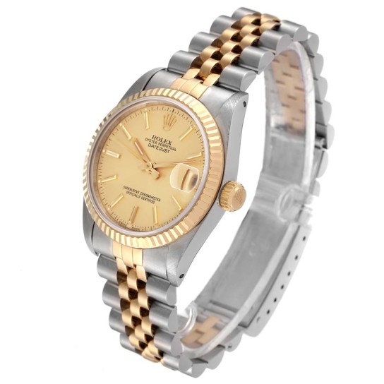 Rolex Datejust Midsize 31mm Steel Yellow Gold Ladies Watch 68273