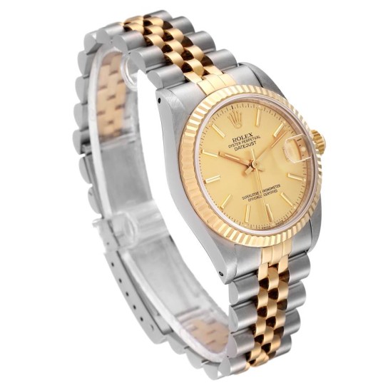 Rolex Datejust Midsize 31mm Steel Yellow Gold Ladies Watch 68273