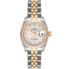 Rolex Datejust Steel Yellow Gold Ladies Watch 179173 Box Card