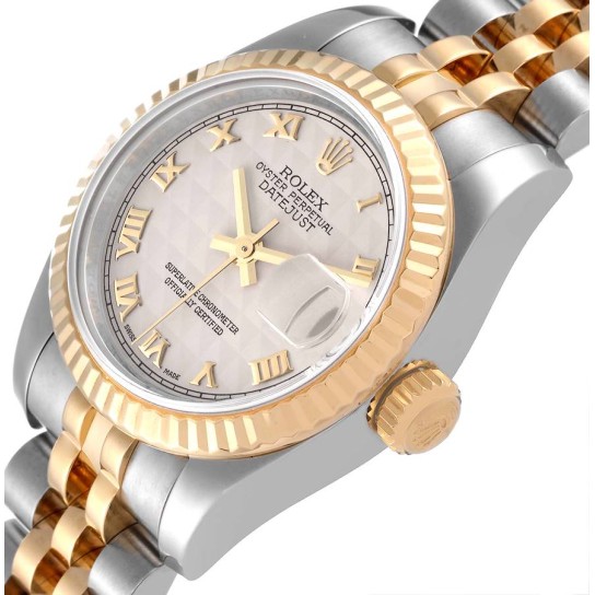 Rolex Datejust Steel Yellow Gold Ladies Watch 179173 Box Card