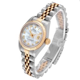 Rolex Datejust Steel Yellow Gold MOP Dial Ladies Watch 69173