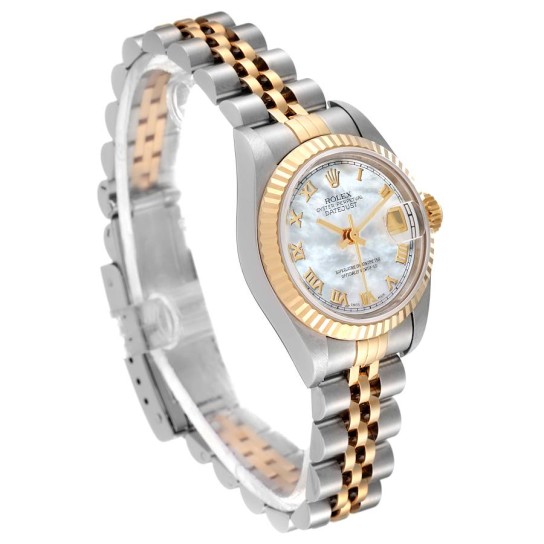 Rolex Datejust Steel Yellow Gold MOP Dial Ladies Watch 69173