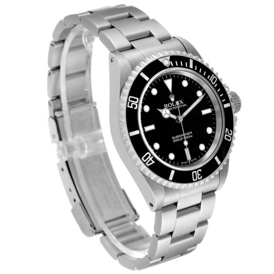 Rolex Submariner 40mm Non-Date 2 Liner Steel Mens Watch 14060 Box Card